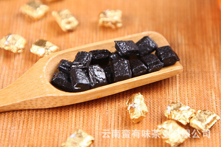 HelloYoung 500g Long Yin Puerh Tea Cream Aged Puerh Ripe Tea Instant Tea Square Tea Cream