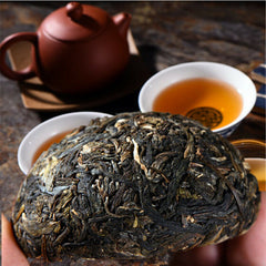 HelloYoung 100g Yunnan Old Tea Tree Puer Tea Shen Pu'er Tea Cake cha Pu-erh Green Tea Cakes