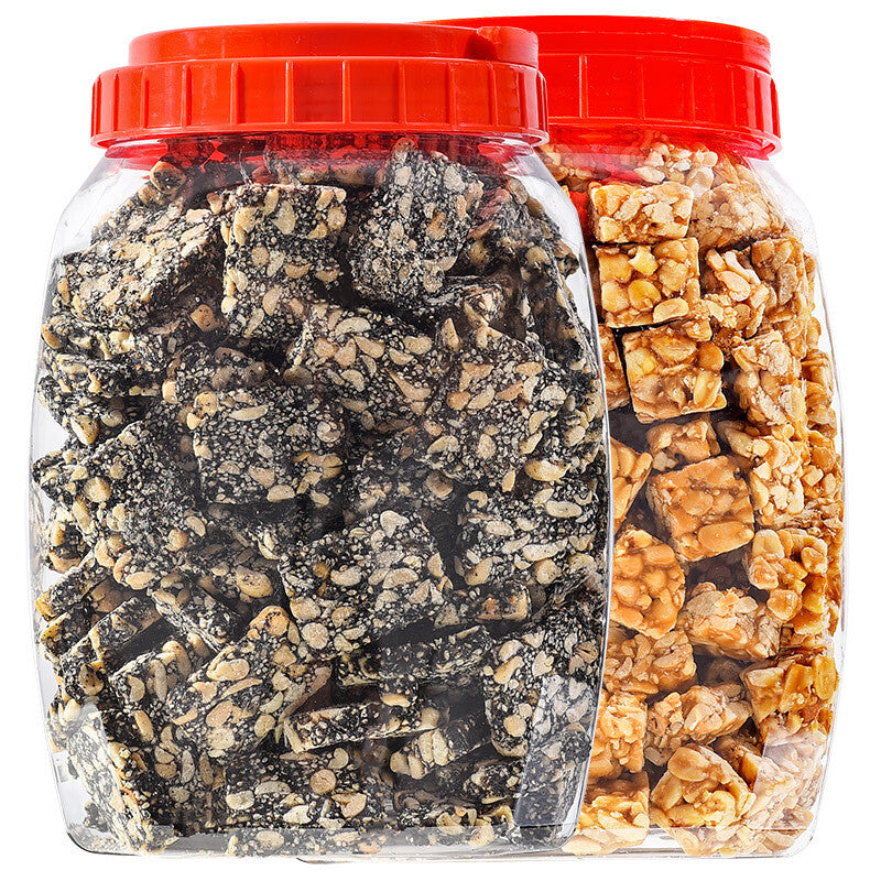 Original Low-sugar Sesame Peanut Halva 500g Handmade Black Sesame Candy Snack