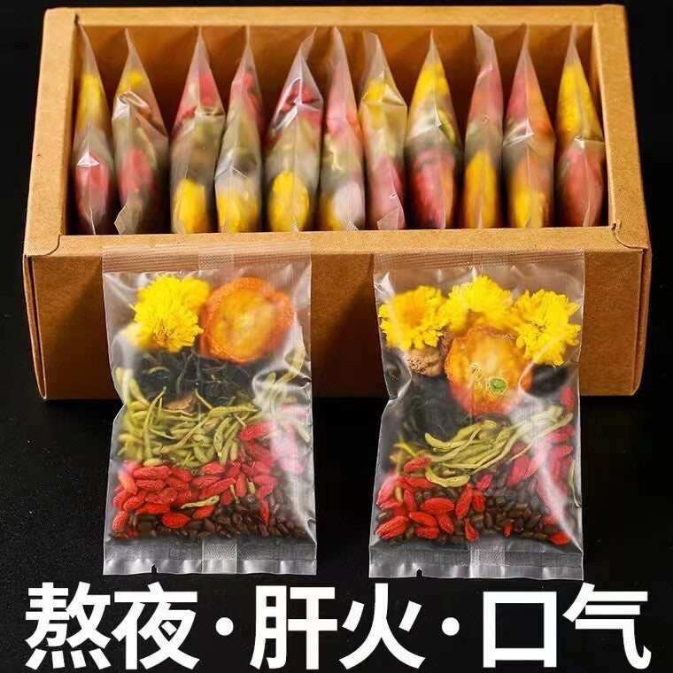 Chrysanthemum, Wolfberry, Cassia Seed Tea Stay Up Late Health-preserving Tea Bag
