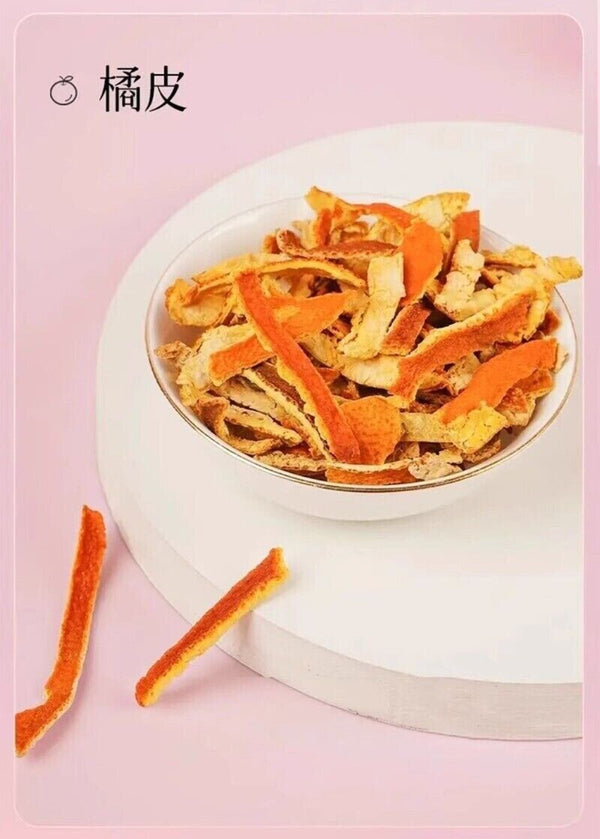 Plum Hawthorn Apple Rose Mulberry Tangerine Peel Herbal Fruit Tea Blend