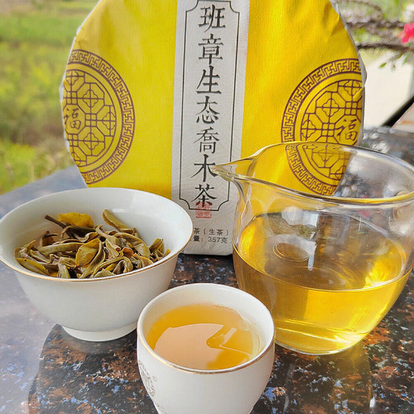HelloYoung 357g Laobanzhang Raw Tea First Spring Pu-erh Raw Cake Menghai Pu-erh Tea