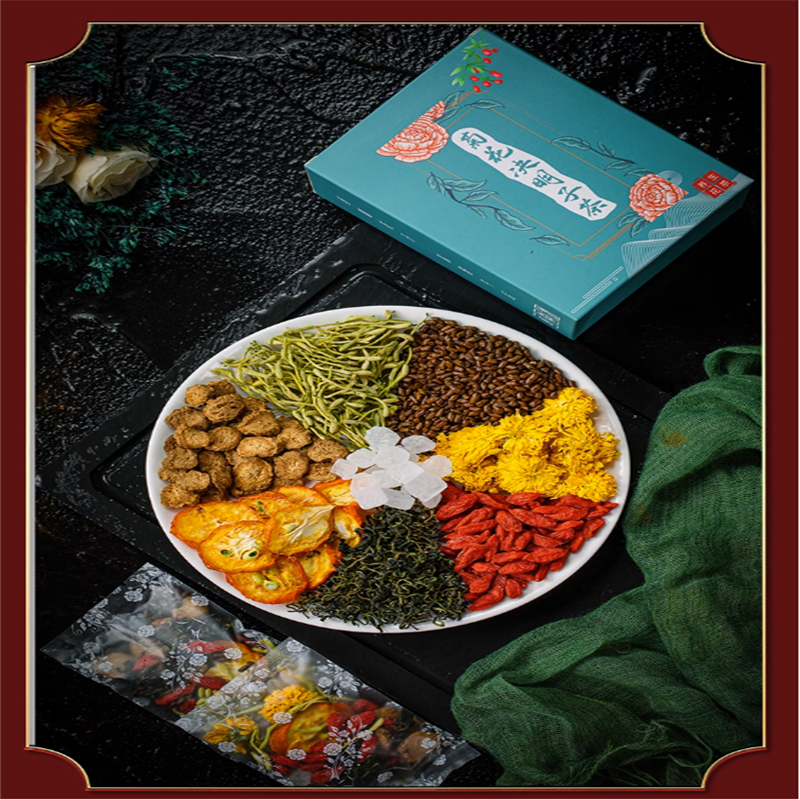 Floral Tea Blend with Chrysanthemum Goji Berry Cassia Seed Honeysuckle -Relaxing