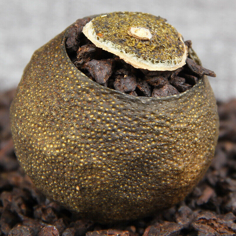 HelloYoung Pu-Erh Tea Crushed Stone Tea Little Green Mandarin Pu'er Tea 500g Tangerine Peel