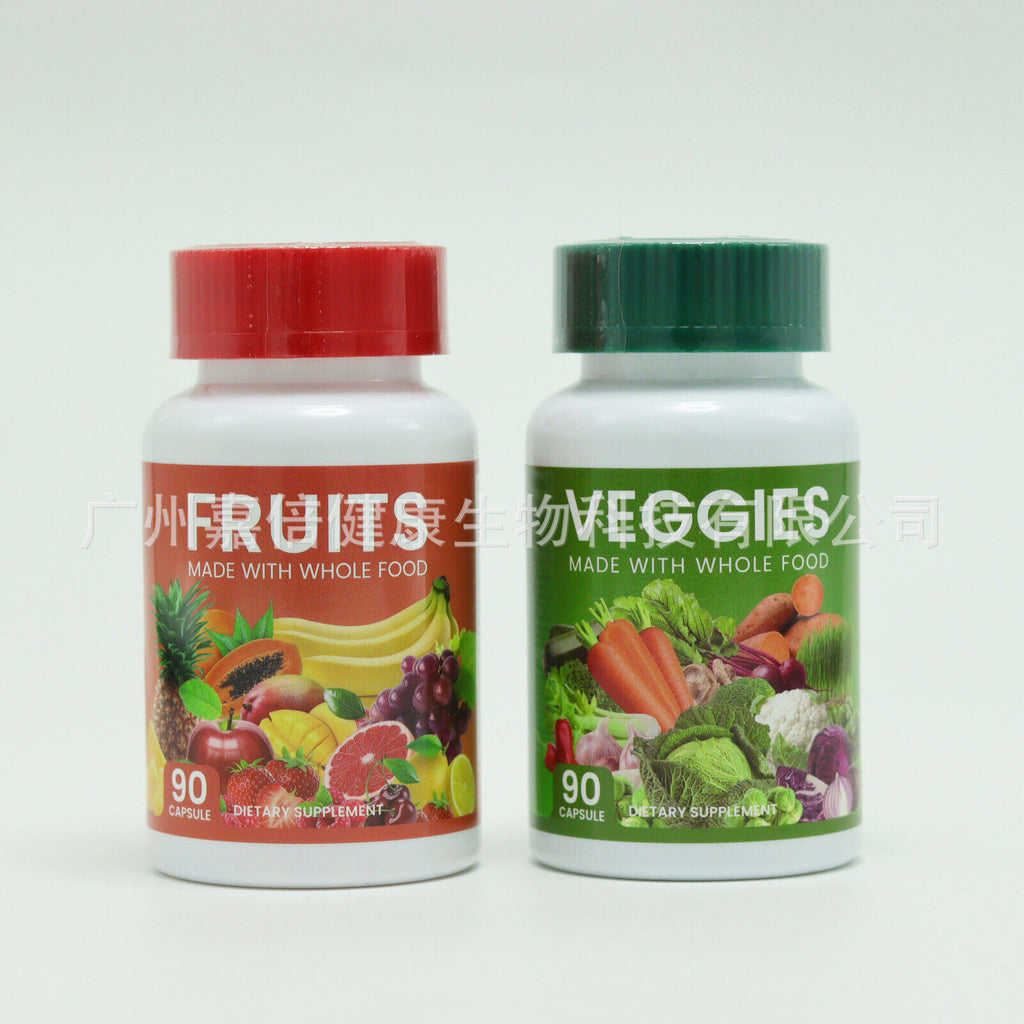 Fruit and Vegetable Capsules Vitamin Supplements Fruits and Vegetables