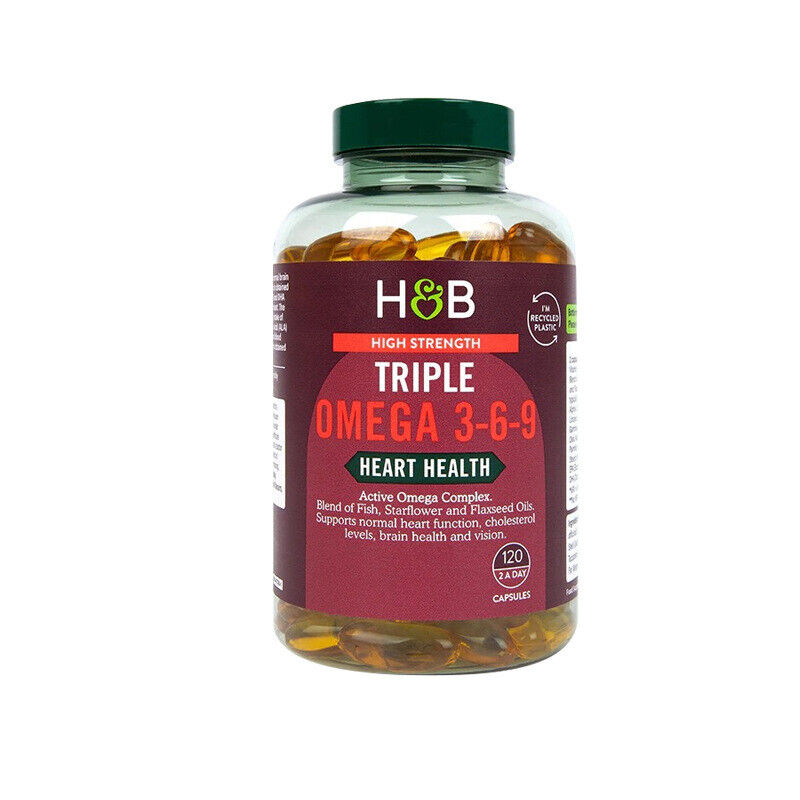 UK HB Triple 369 Fish Oil Reinforced Deep-sea Fish Oil 120 Capsules Secondary image
