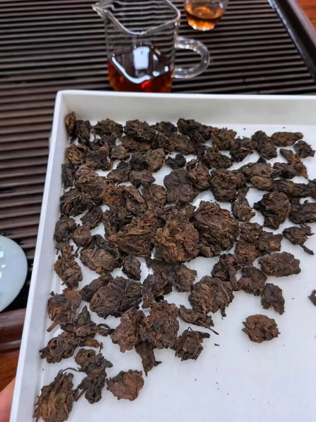 Chinese Fossil Pu'er Tea Healthy Slimming Old Rock Tea Laochatou Loose Leaf Tea