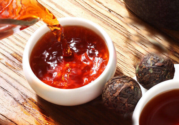 500G Yunnan Pu'er Tea Glutinous Fragrant Xiaotuo Old Ripe Tea Dragon Ball Tea