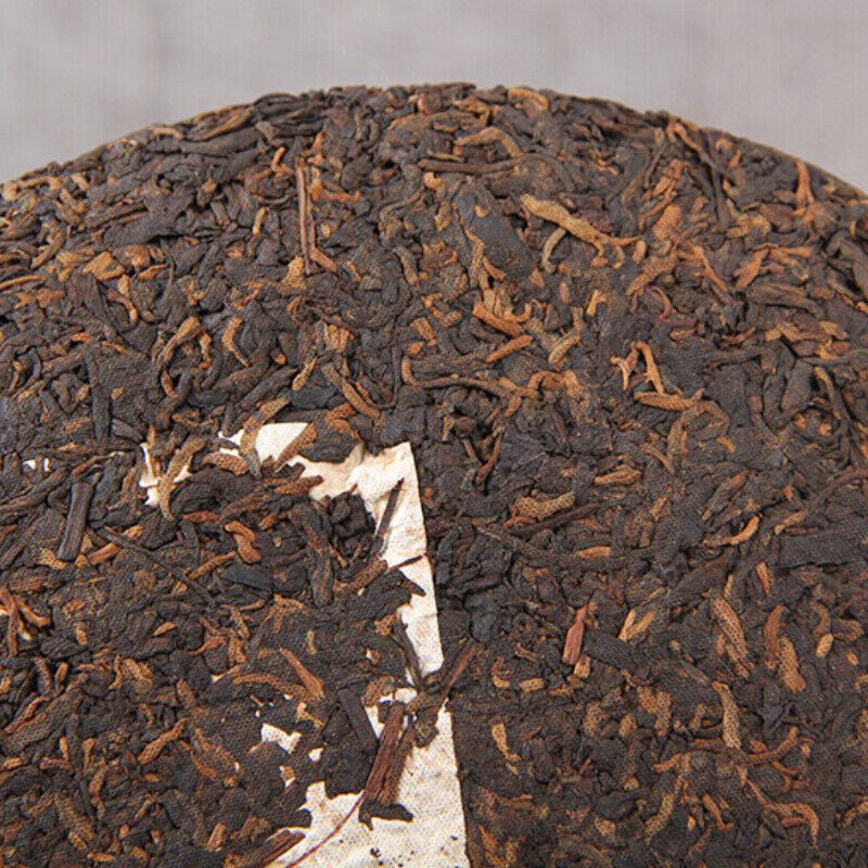 HelloYoung Chinese Cooked Pu-erh Gift Tea Black Tea Menghai Big Tree Pu'er Tea Cake 380g