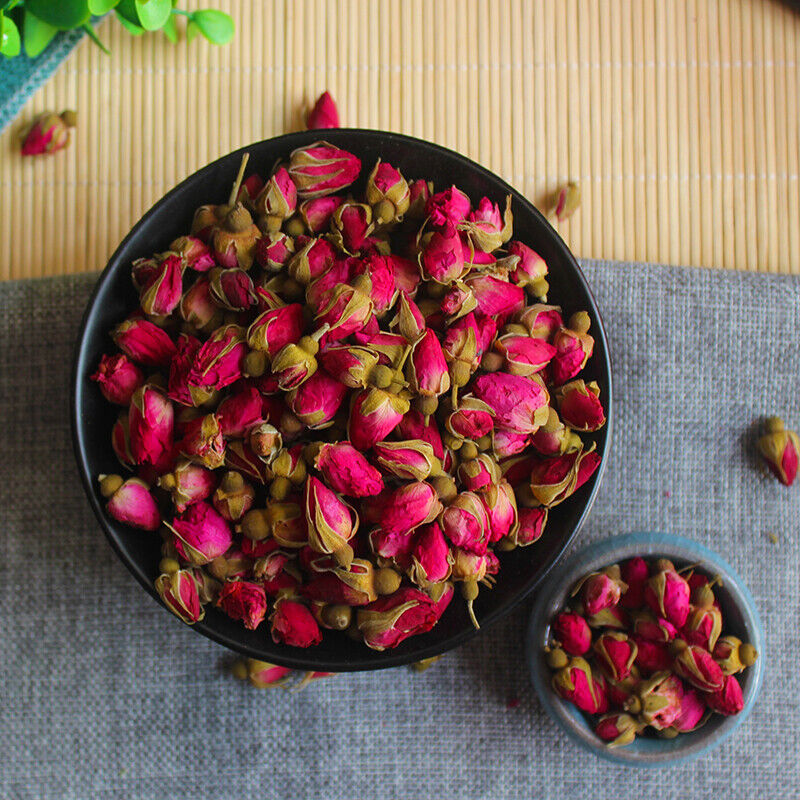 Chinese Flower Tea Red Rose Bud Tea Aroma Dry Flowers Floral Herbal Blooming Tea