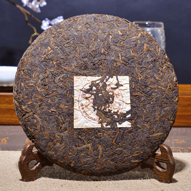 357g Pu'er Tea Cooked Tea Cake Tea Pu'er Tea Old Ban Zhang Jinya Cooked Tea Cake