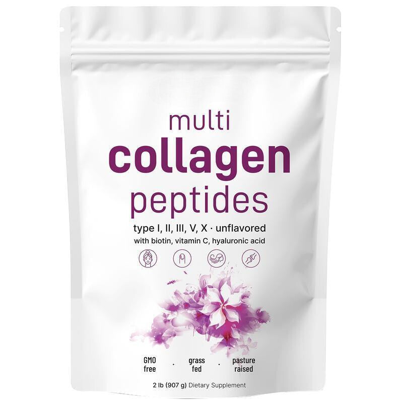 Multi Collagen Peptides Powder - Hydrolyzed Protein Peptides (Type I,II,III,V,X) Secondary image