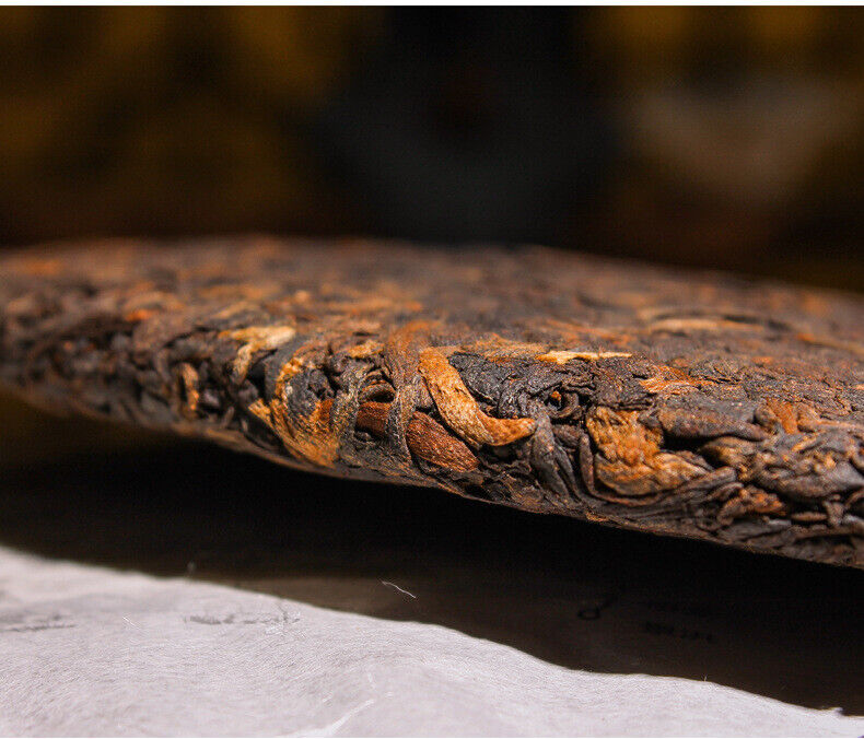 HelloYoung 357g Yunnan Pu'er Ripe Tea Cake Tea Ma Bang Gong Cakes Aged Pu'er Tea Cake