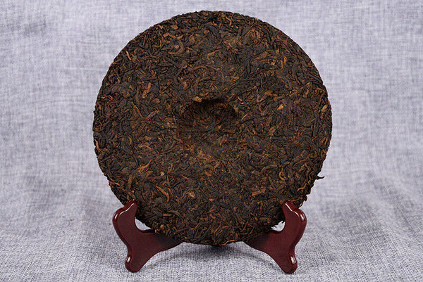 HelloYoung 357g Puerh Ripe Tea Cake Healthy Drink 357g 宫廷王熟茶饼