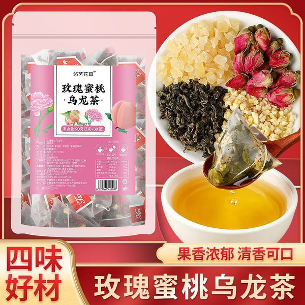 Rose Honig Pfirsich Oolong Tee Blume Früchtetee Weißer Pfirsich Kleinverpackung