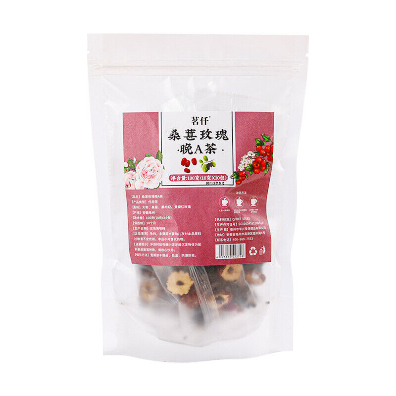 Morning C evening A prickly pear lemon blackberry rose black wolfberry bag tea