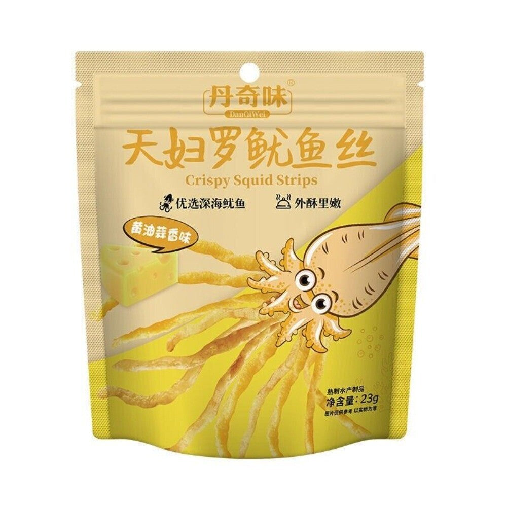 Crispy Fried Squid Strips Korean Style Bagged Snacks Secondary image
