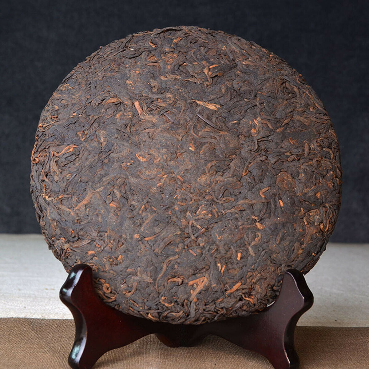 HelloYoung Premium Puer Cooked Tea Cake  Chinese Yunnan Ripe Pu-erh for Collection 357g Secondary image