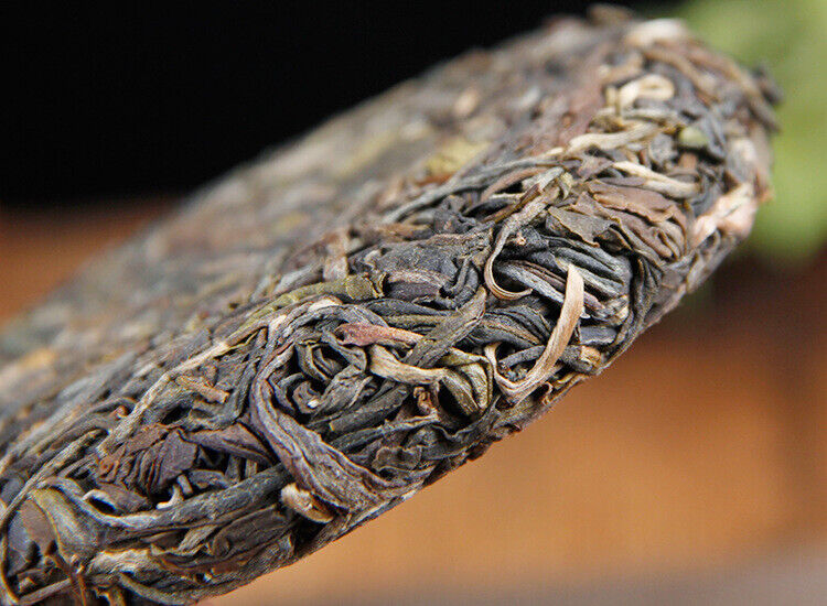 HelloYoung 100g Pu-erh Raw Tea Cake 普洱生茶饼布朗山普洱七子饼圆茶生饼100克小饼茶叶