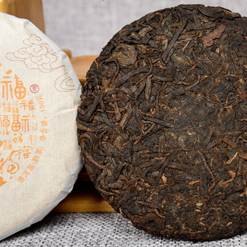 cooked tea cake Bailing Golden Bud cooked cake 100g Natural Pu-Erh Tea