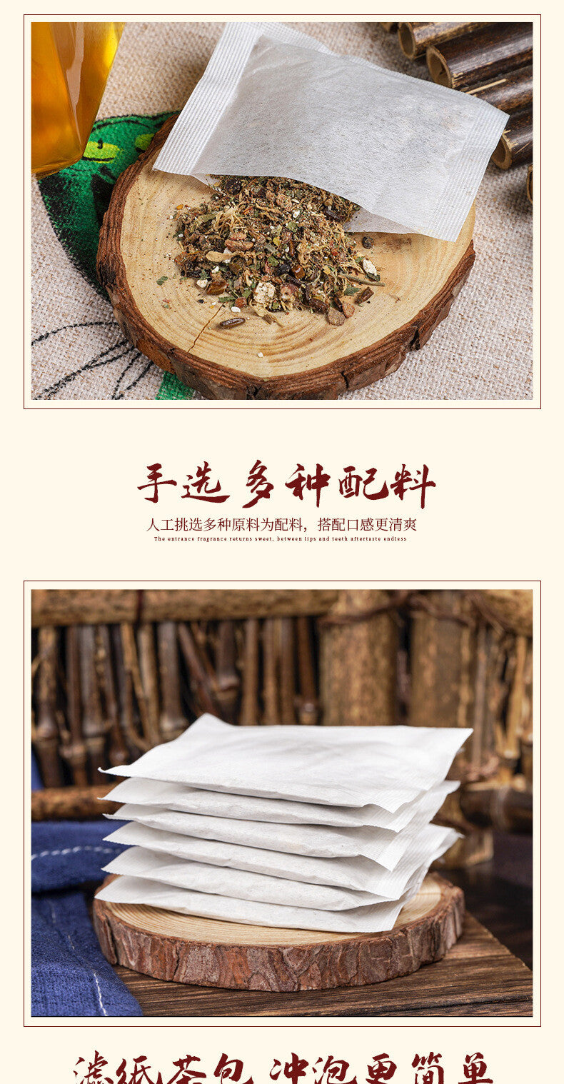 Herbal Tea with Coix Seed Yam White Bian Dou Bai Zhi and Poria in 150g Bag