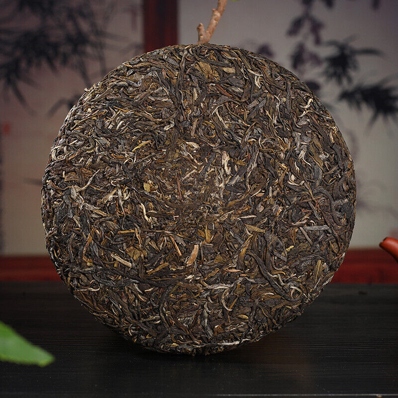 HelloYoung Yunnan Pu'er Tea Yiwu Ancient Tree 357g Pu'er Raw Tea Cake with Orchid Aroma