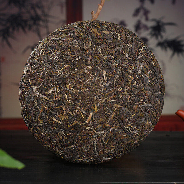 HelloYoung Yunnan Pu'er Tea Yiwu Ancient Tree 357g Pu'er Raw Tea Cake with Orchid Aroma