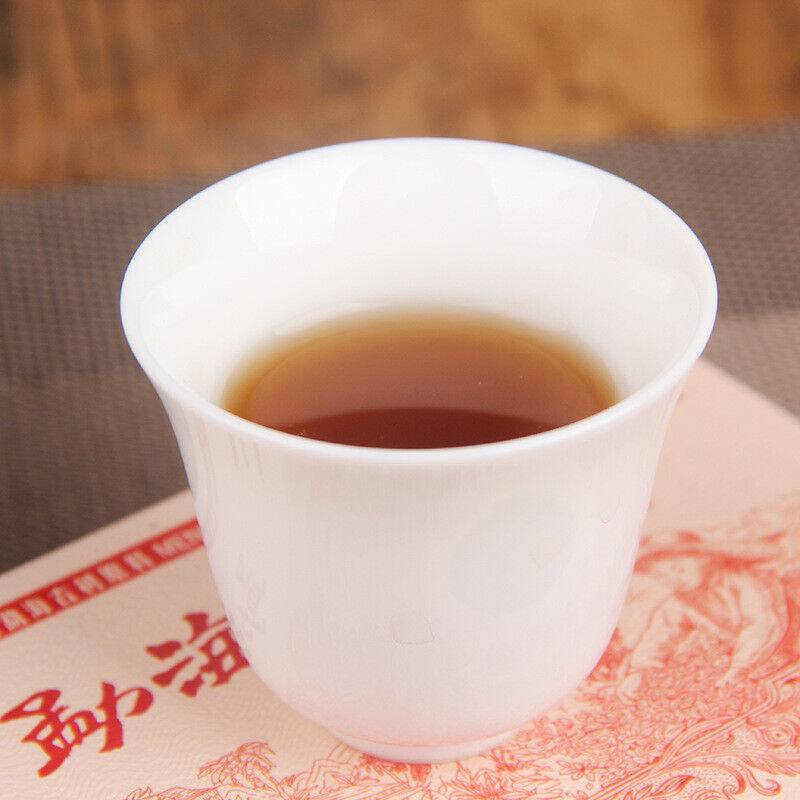 HelloYoung Ancient Tree Aged Tea Mellow Black Tea Menghai Golden Brick Ripe Pu'er Tea 250g
