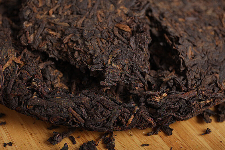 HelloYoung 357g Puerh Tea Leaves Nannushan Old Aged Ripe Tea Yunnan Seven Seed Cake Tea