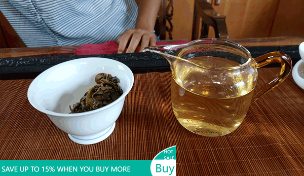 357g The First Village Lao Ban Zhang Menghai Cha Pu-erh Tea Cake Cha Puer Tea