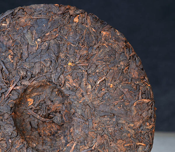 HelloYoung Yunnan Menghai Puerh Tea Cake Ripe Tea Cake 357g Aged Old Tea
