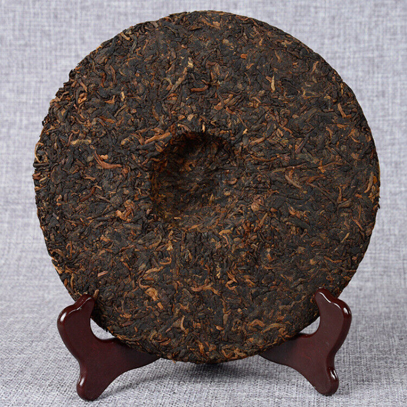 HelloYoung TeaAncient Tree Pu-erh Ripe Cake Health Care 357g Top Black Tea Yunnan Pu-erh Tea