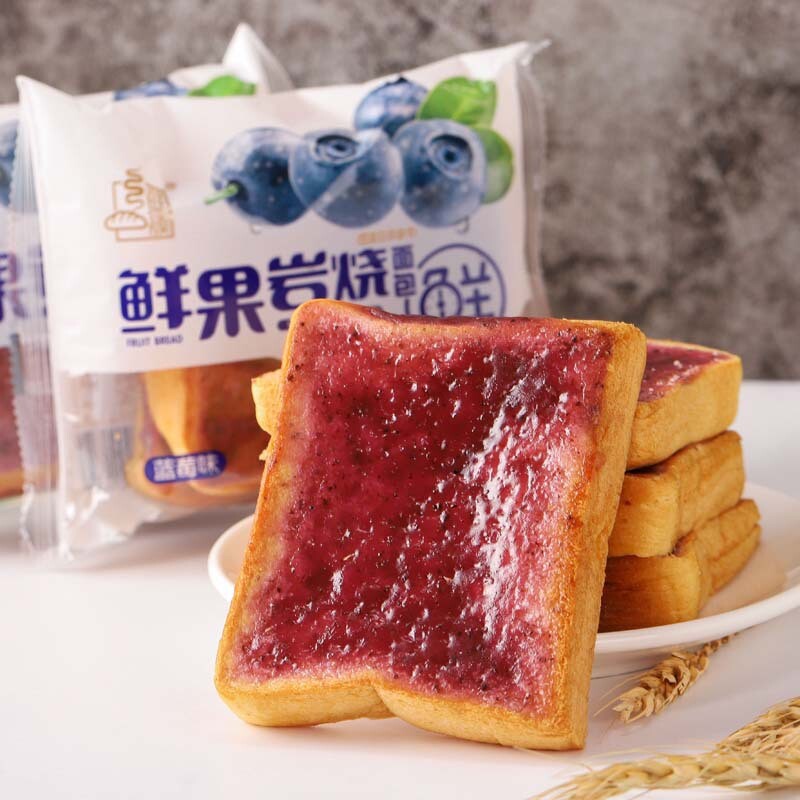 Student Snack，Rock Baked Cheese Toast Blueberry Flavor Nutritious Breakfast Secondary image