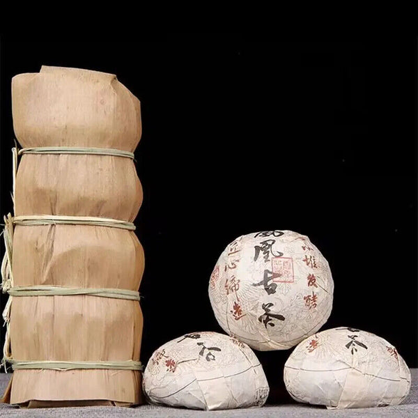 Chinese Yunnan Fenghuang Compressed Fermented Shu Pu Strong Taste Puer Tea 100g