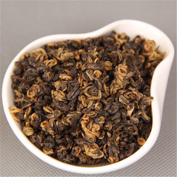 HelloYoung Curled(1 Bud 1 Leaf ) *200 Grams Natural Dian HongHealth Drink Yunnan Black Tea