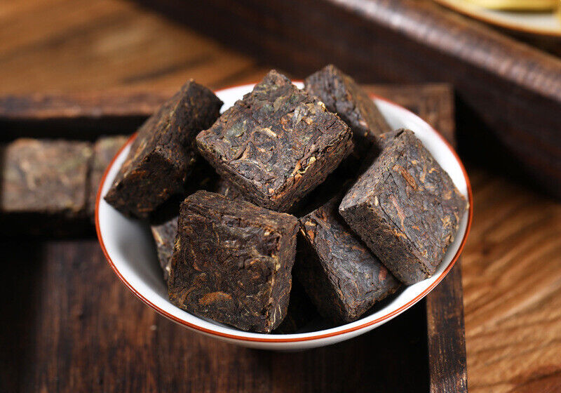 500g Yunnan Glutinous Rice Fragrant Tuo Tea Menghai Square Brick Old Pu'er Tea