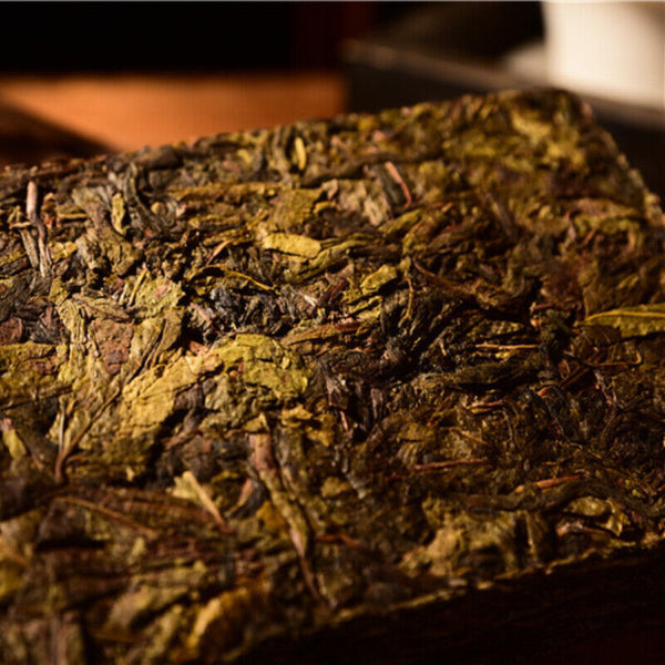 HelloYoung Pu-Erh Tea Ancient Tree Big Leaf Raw Tea Brick Green Tea Organic 500g Yunnan Old
