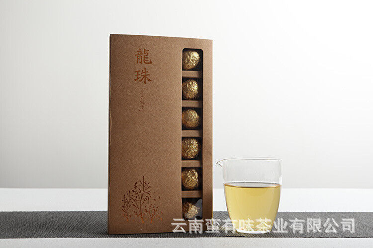 HelloYoung Yunnan Pu'er Tea 18 Old Banzhang Ancient Tree Gold Leaf Raw Tea Dragon Pearl