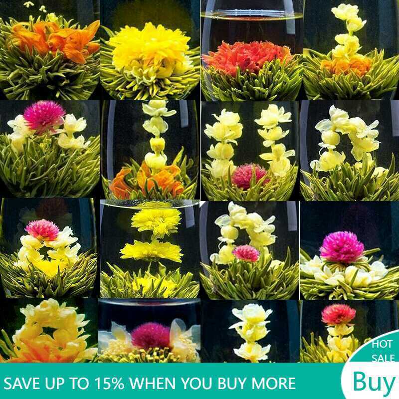 130g 16 Types Handmade Blooming Flower Tea Blooming Tea Balls Flowering Tea Main image
