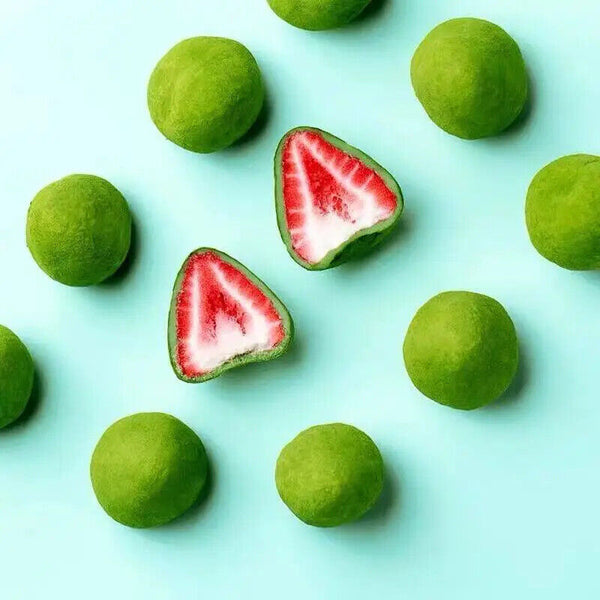 60g Gefriergetrocknete Erdbeerfüllung Matcha-Kakao-Schokokugeln