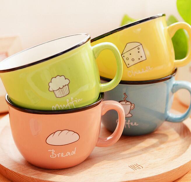 Ceramic Mug Coffee Milk Breakfast Cup Cute Porcelain Tea Mugs 250ml Novetly Gift