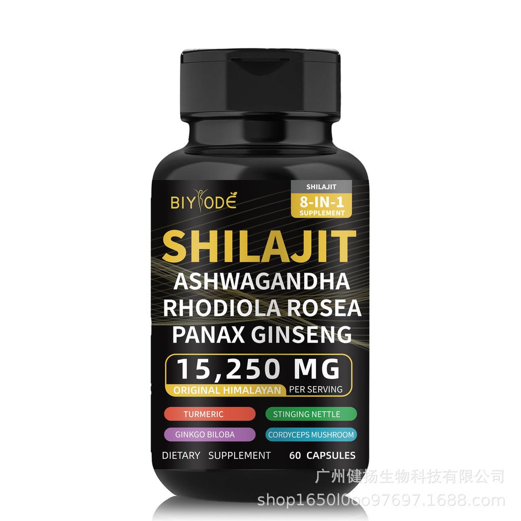 Shilajit Pure Himalayan 9000MG Energy Booster Ashwagandha 2000MG 60 Caps