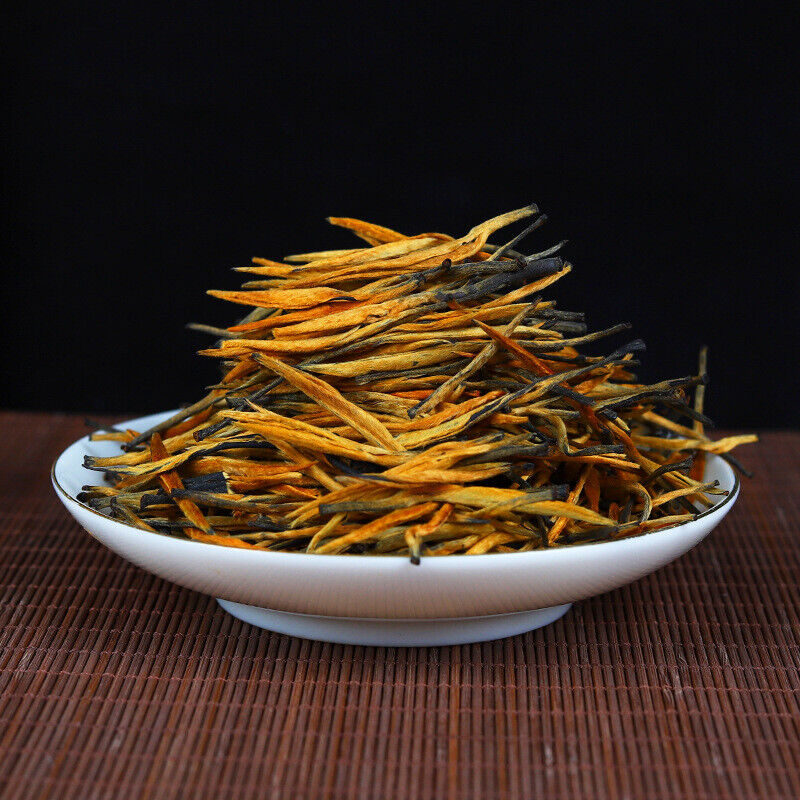 HelloYoung Yunnan Black Tea KungFu Black Tea Fengqing Lijie Gold Needle Honey Gold Bud8.8oz