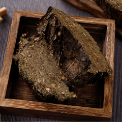 HelloYoung 150g Black Tea Cake Hunan Anhua Black Tea Flower Roll Hundred Thousand Liang Tea