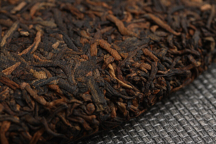 HelloYoung 357g Yunnan Pu'er Tea Banzhang Ancient Rhyme Aged Ripe Cake Seven Seed Cake Tea