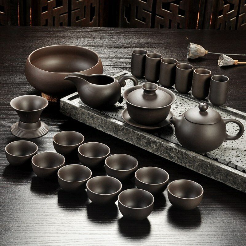 Handmade Drinkware Purple Sand Teapot Tea Set Ceramic Teapot Cup China Kung Fu Secondary image