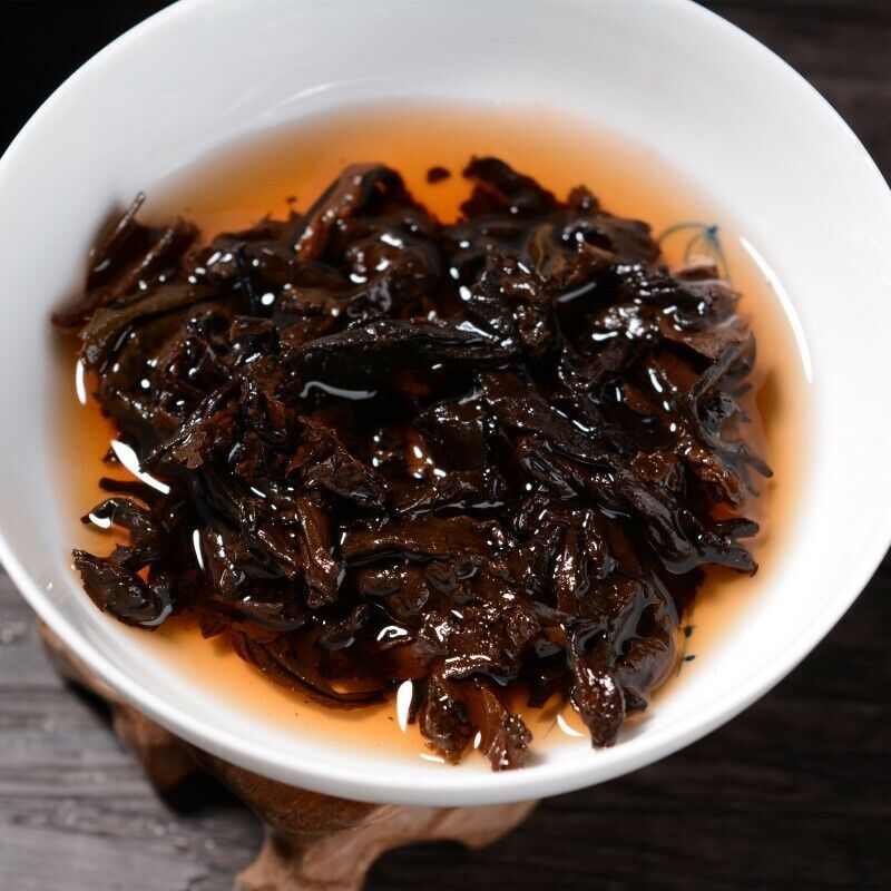 HelloYoung Yunnan Big Leaf Puerh Tea Cake Pu'er Ripe Tea 357g Top-Grade Chinese Dark Tea