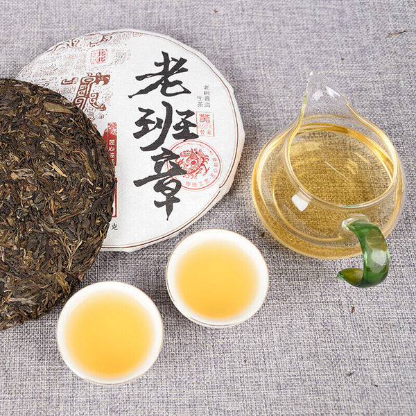 Pu'er Tea Ancient  Tea Spring Tea Qizi Cake Tea 357g/12.59oz LaoBanZhang Cake