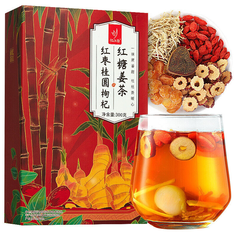 Red Dates, Longans, Goji Berries, Black Sugar, Ginger Tea 300g Health Tea Main image