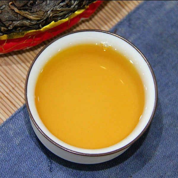 2019 Natural Chinese Health tea，Zhong Cha Raw Puer Cake Sheng Puerh 357g